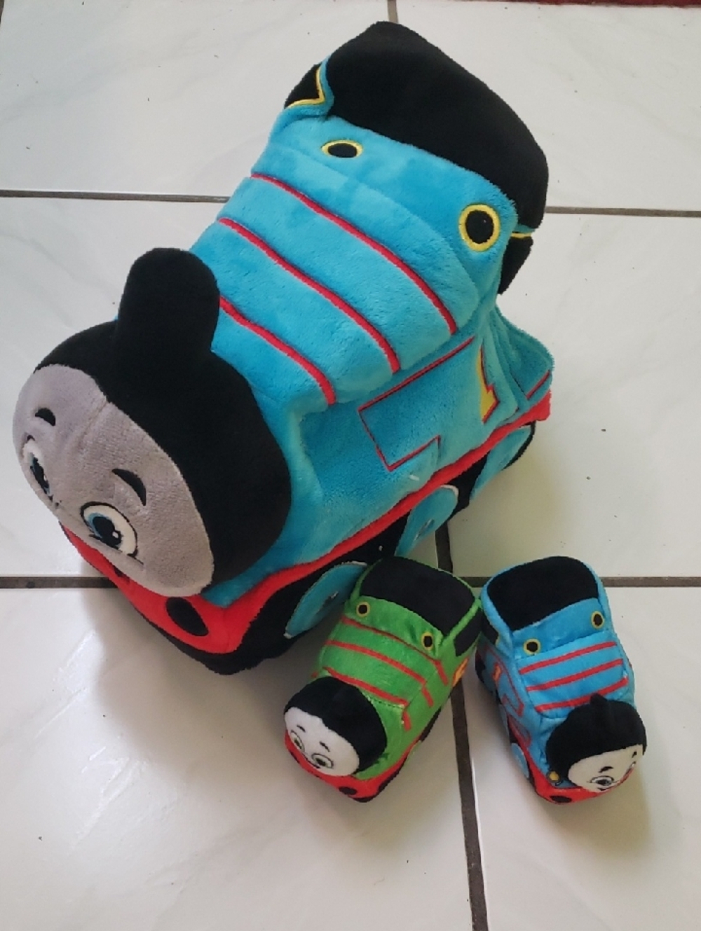 Like new "Thomas & Friends" Plush Train with 2 little trains inside